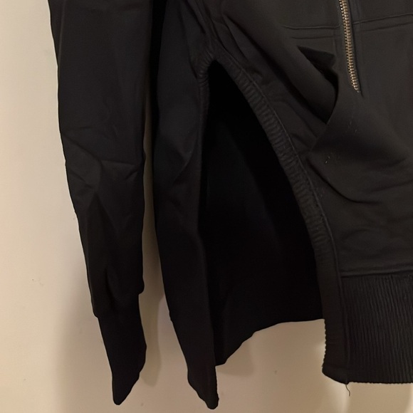 New Zip Up Oversized Long Sleeve Casual Side Split Jacket w/Pockets medium - Picture 2 of 5